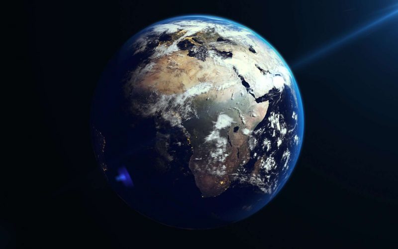 Image représentant la planète Terre vue de l'espace.