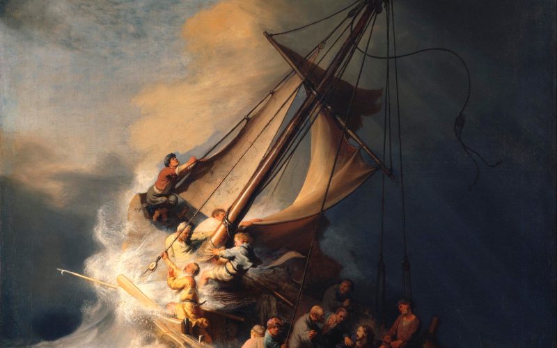 Le Christ dans la tempête sur la mer de Galilée (1633) par Rembrandt