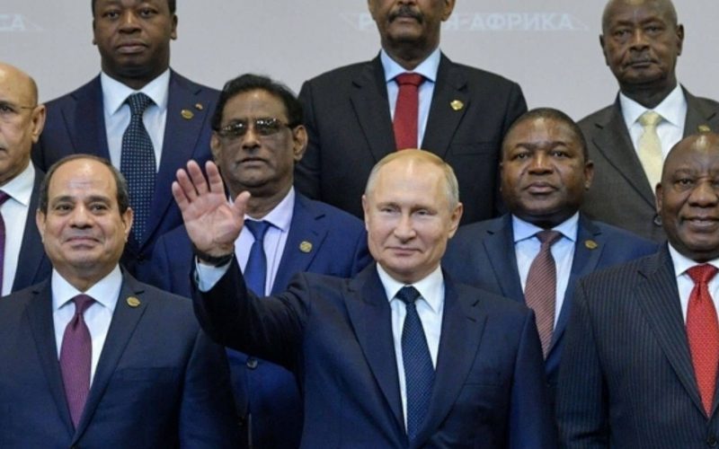 Sommet de Sotchi d'octobre 2019, où Vladimir Poutine a reçu plusieurs chefs d'Etat africains.